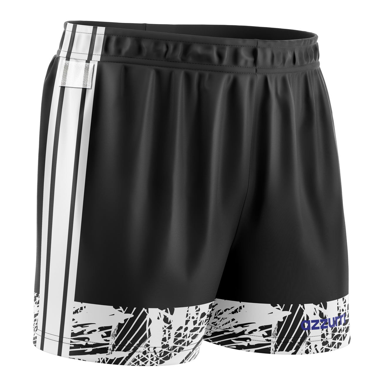 Tag Rugby Shorts - Black/White Custom