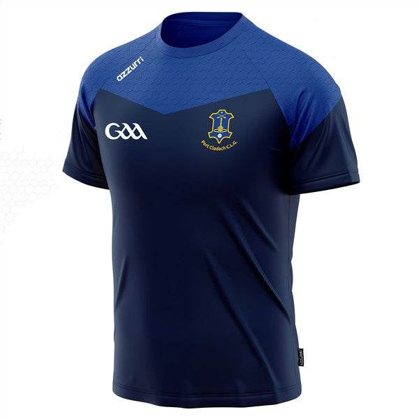 Portlaw GAA Kids Cali T-Shirt Navy/Royal Honey Comb