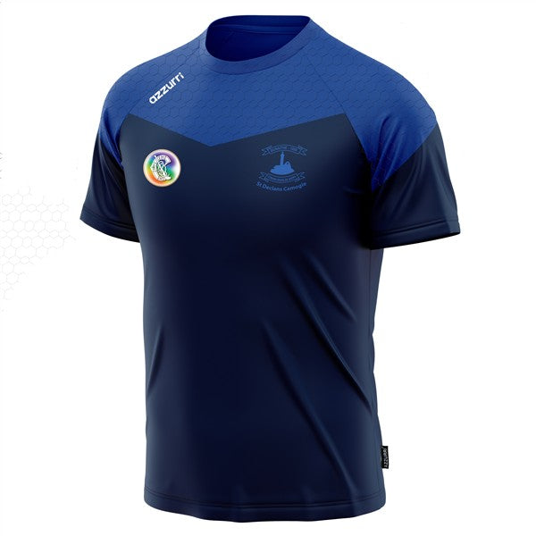 St Declans Camogie Club Waterford Kids Cali T-Shirt Navy/Royal Honey Comb