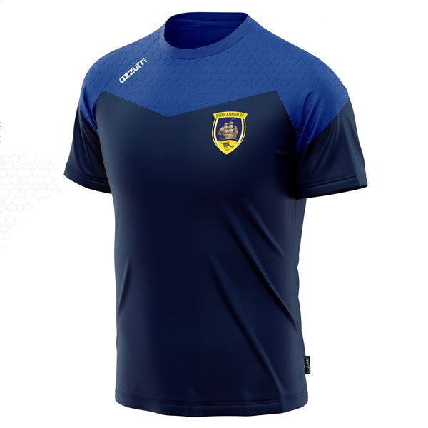 Duncannon FC Wexford Kids Cali T-Shirt Navy/Royal Honey Comb