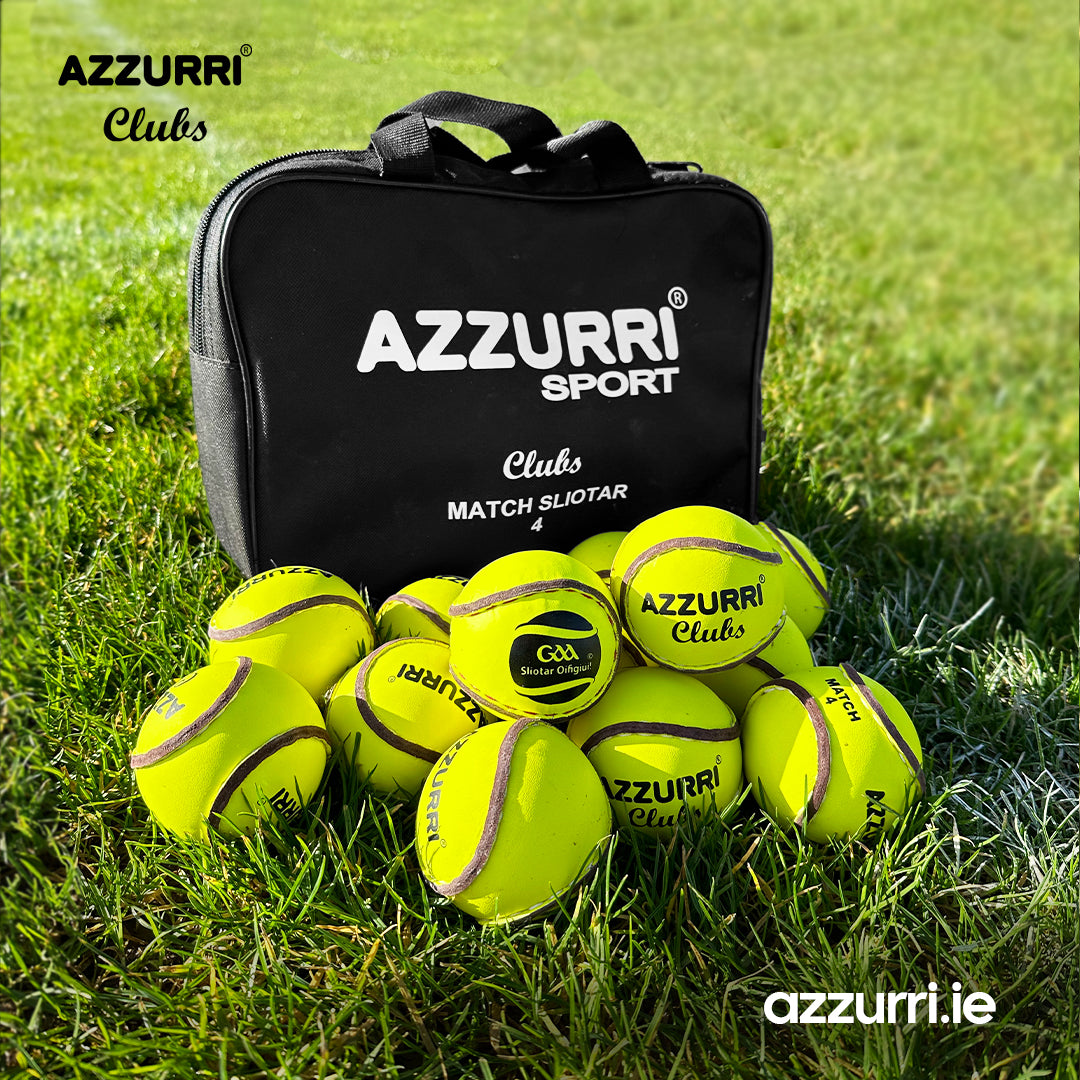 "Clubs" Match Sliotar 12 Pack - Yellow