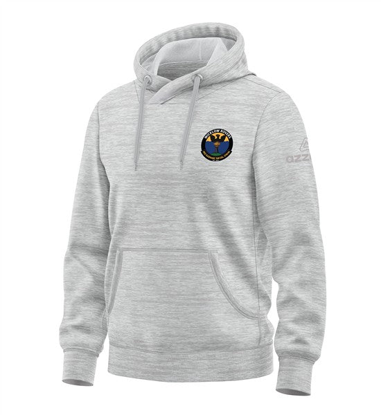Wicklow Rovers Cotton Hoodie Light Grey Melange