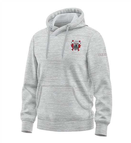 St Leonards FC Wexford Cotton Hoodie Light Grey Melange