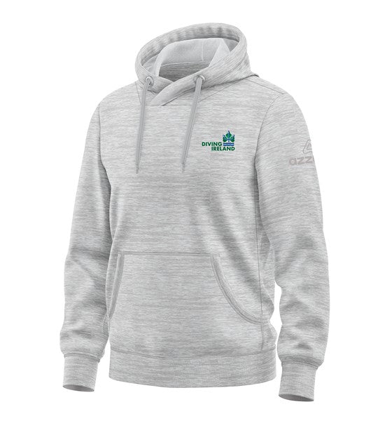 Diving Ireland Cotton Hoodie Light Grey Melange