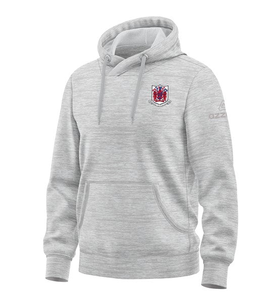 Courcey Rovers Cotton Hoodie Light Grey Melange