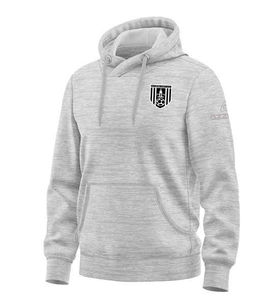Dunmore Town AFC Cotton Hoodie Light Grey Melange