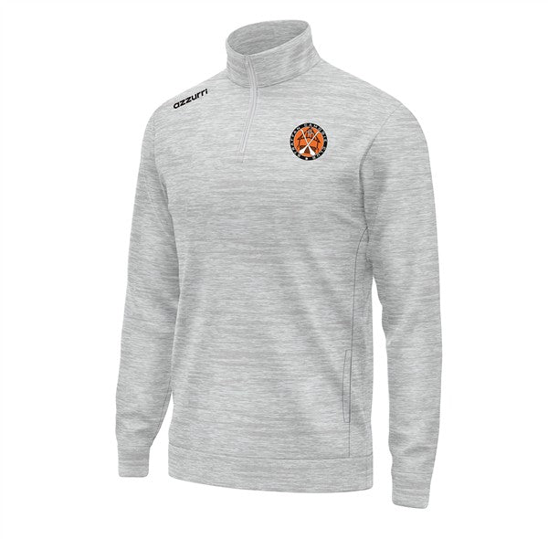 Straffan Camogie Cotton Pullover Fleece Light Grey
