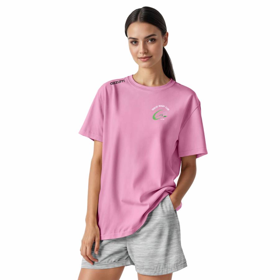 Tralee Rugby Core Cotton T-Shirt Pink