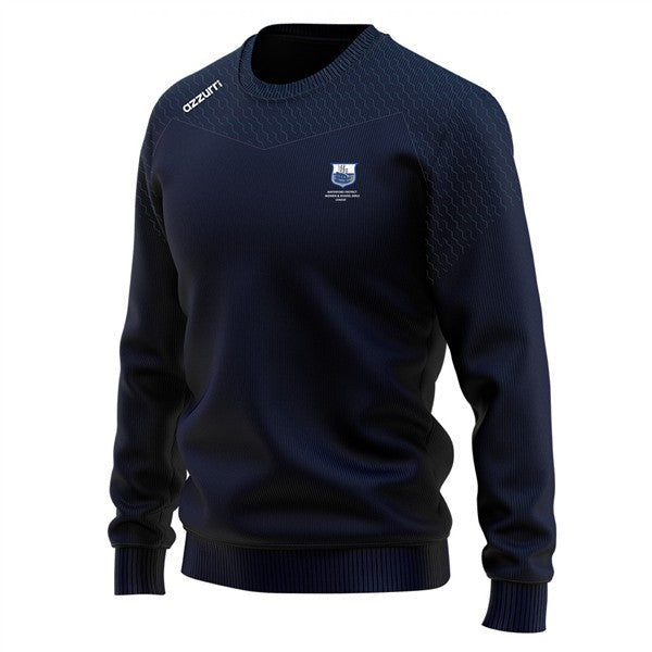 Waterford Womens & Schoolgirls league Cali Crew Neck Navy/Navy Honey Comb