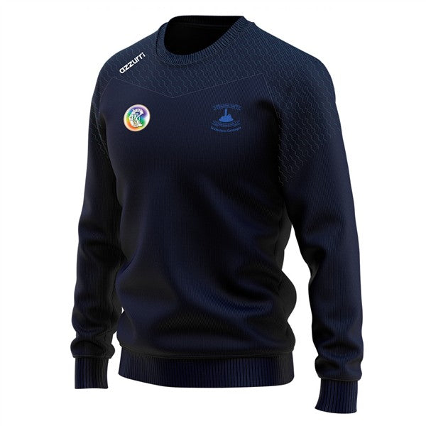 St Declans Camogie Club Waterford Cali Crew Neck Navy/Navy Honey Comb