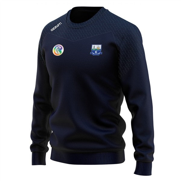 Waterford Camogie Cali Crew Neck Navy/Navy Honey Comb