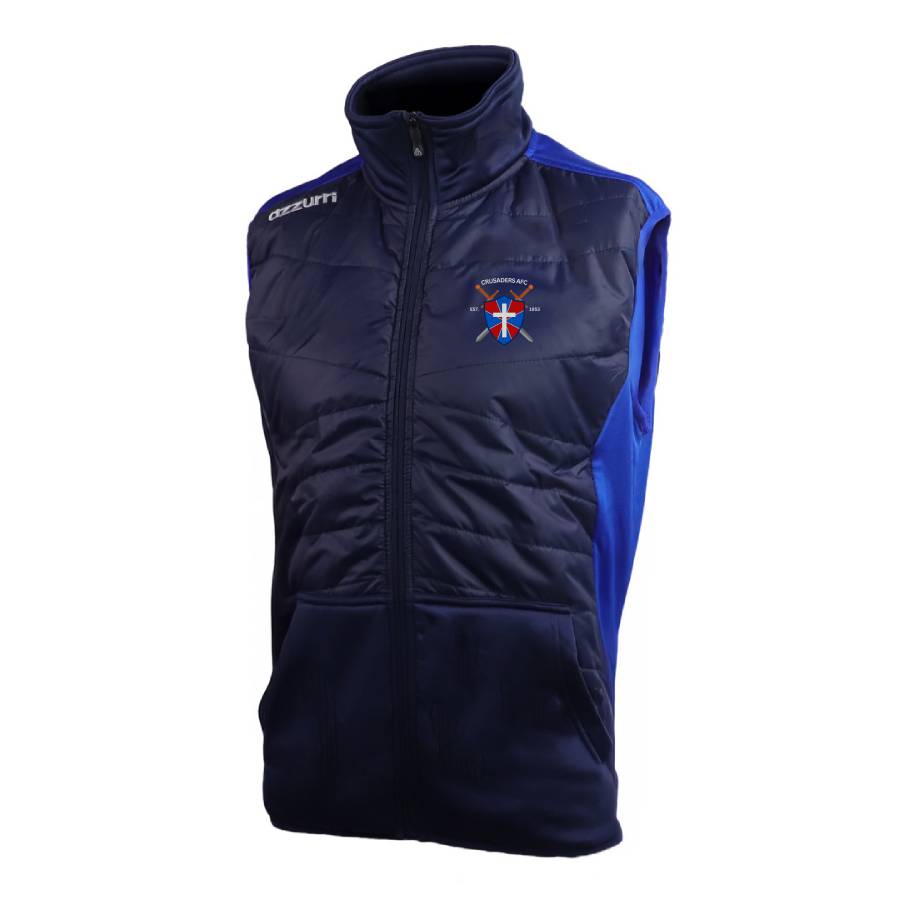 Crusaders AFC Waterford Ezra Gilet Navy/Royal Honey Comb