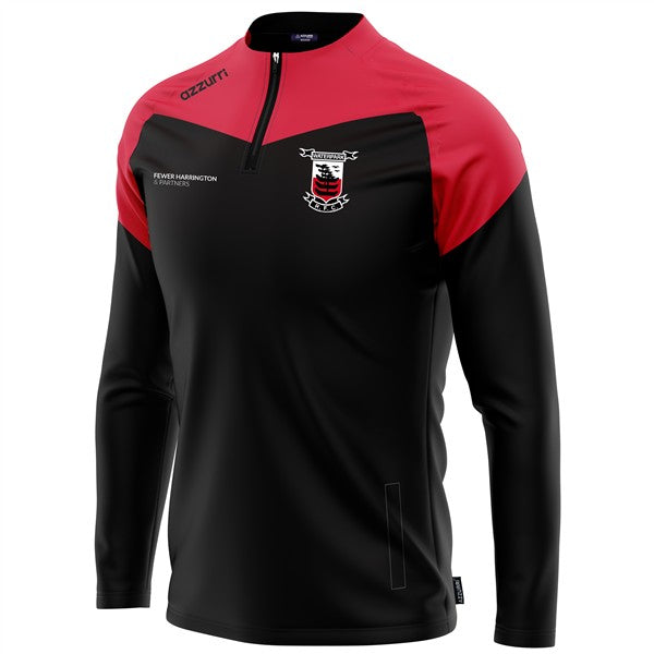 Waterpark RFC Kids Cali Half-Zip Black/Red/Red