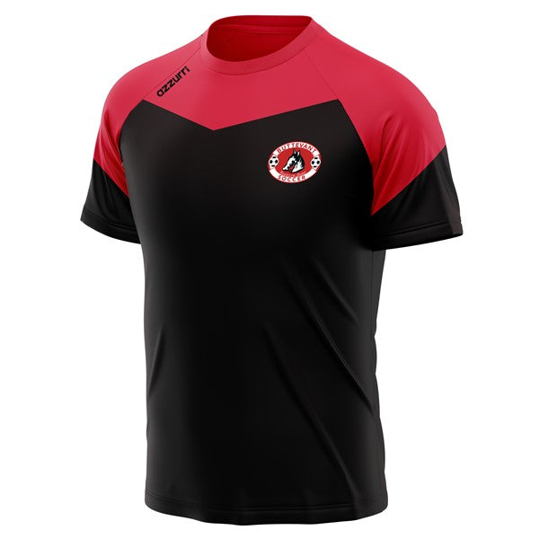 Buttevant AFC Kids Cali T-Shirt Black/Red/Red