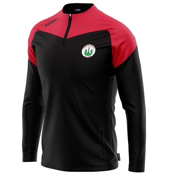 Caim United Kids Cali Half-Zip Black/Red/Red