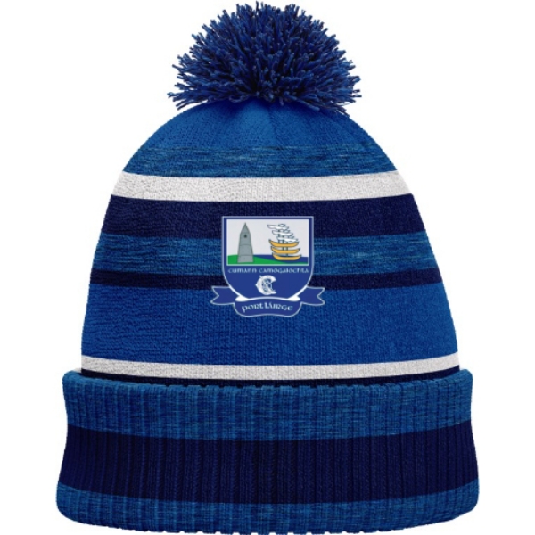 Picture of Waterford Camogie Bobble Hat Royal Melange-Navy-White