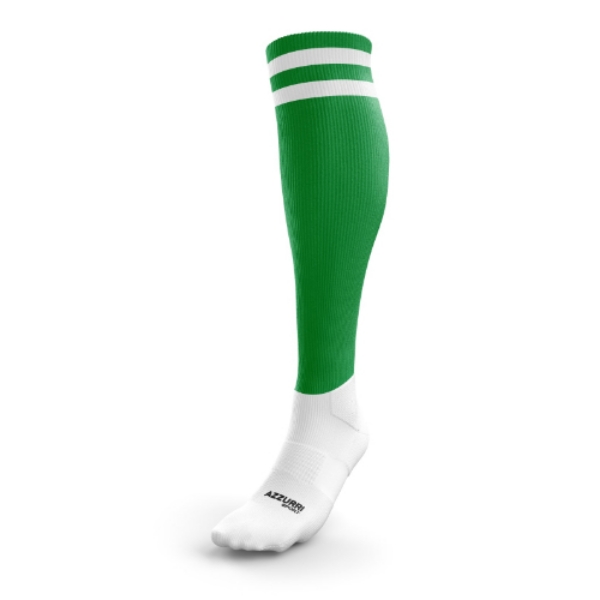 Picture of Macroom LGFA 2 Stripe Full Socks Emerald-White