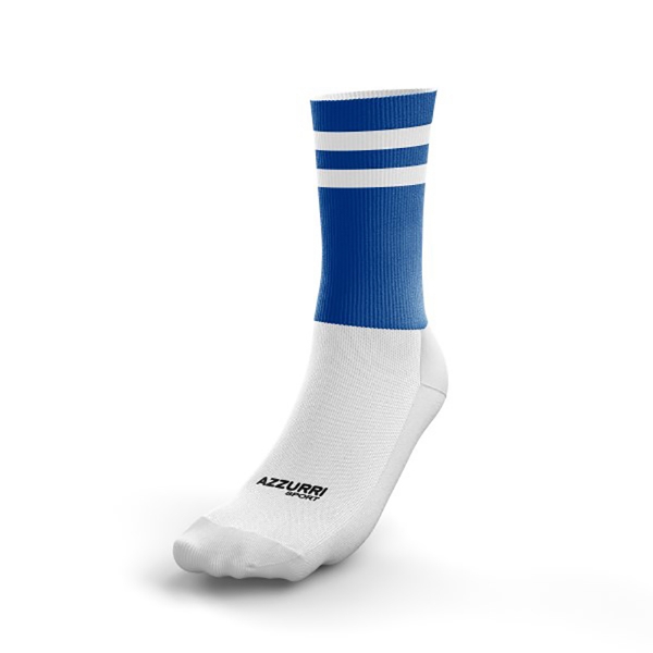 Picture of Waterford 2 stripe Half Socks Royal-White