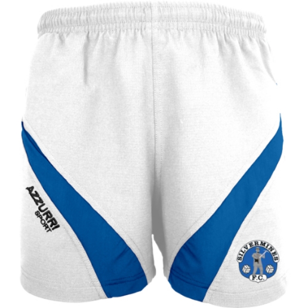 Picture of Silvermines FC Gym Shorts White-Royal