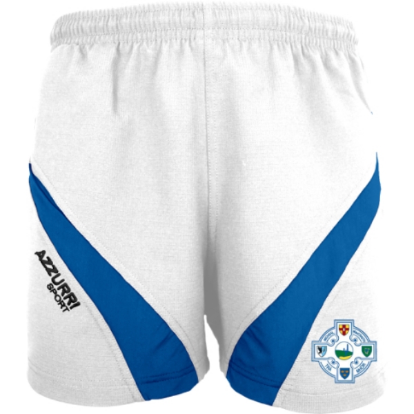 Picture of Tramore Camogie Gym Shorts White-Royal