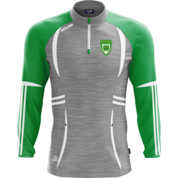Picture of O'Tooles GAA Swilly Half Zip Grey Melange-Emerald-White