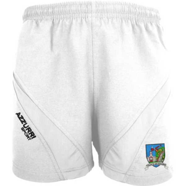 Picture of tallow camogie training shorts White-White