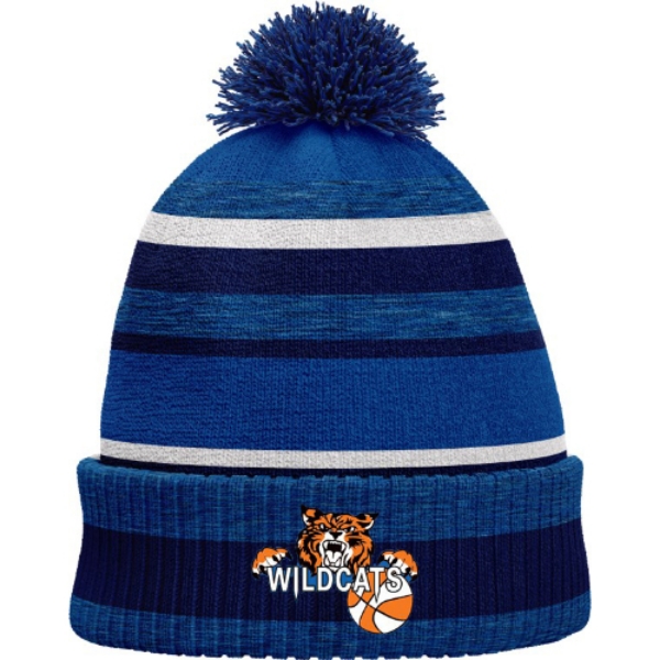 Picture of Waterford wildcats Bobble Hat Royal Melange-Navy-White