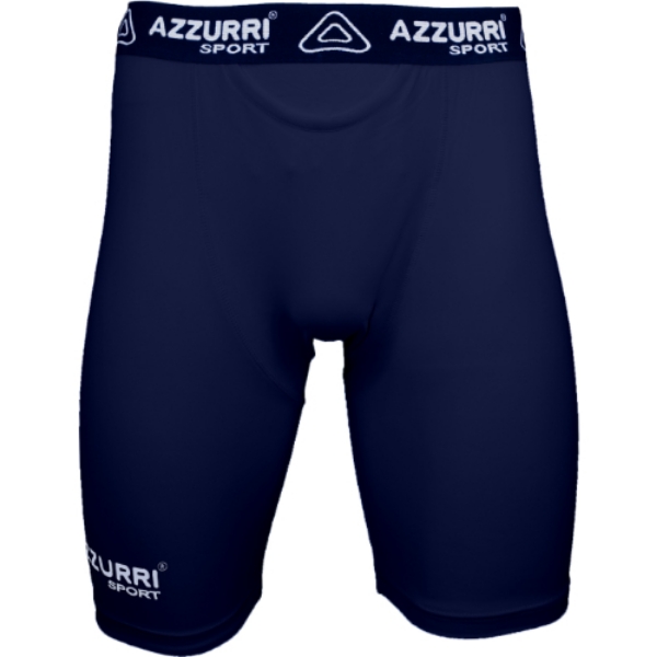Picture of navy base layer shorts Navy