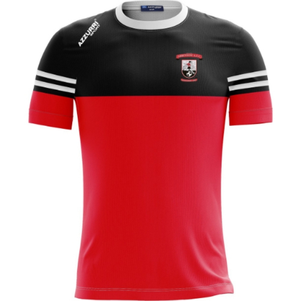 Picture of Abbeyside afc kids skryne t-shirt Red-Black-White