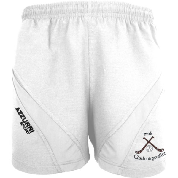 Picture of CLONAKILTY LGFA GYM SHORTS 1 White-White