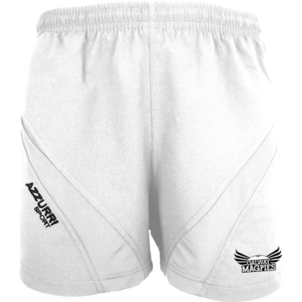 Picture of GALWAY MAGPIES GYM SHORTS 2 White-White