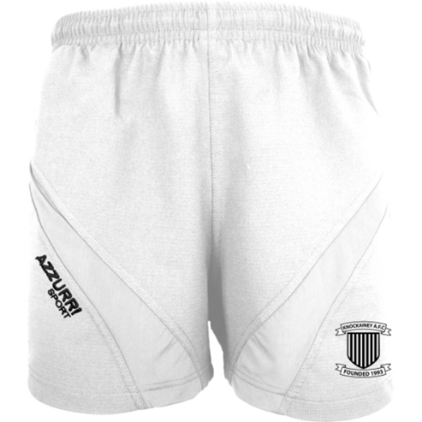Picture of KNOCKAINEY FC GYM SHORTS 2 White-White