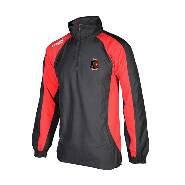 Picture of Newmarket GAA Tracksuit Top-1-4 Zip Black-Red