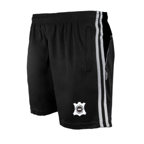 Picture of PORTLAW UNITED Kids Leisure Shorts Black-Black-White