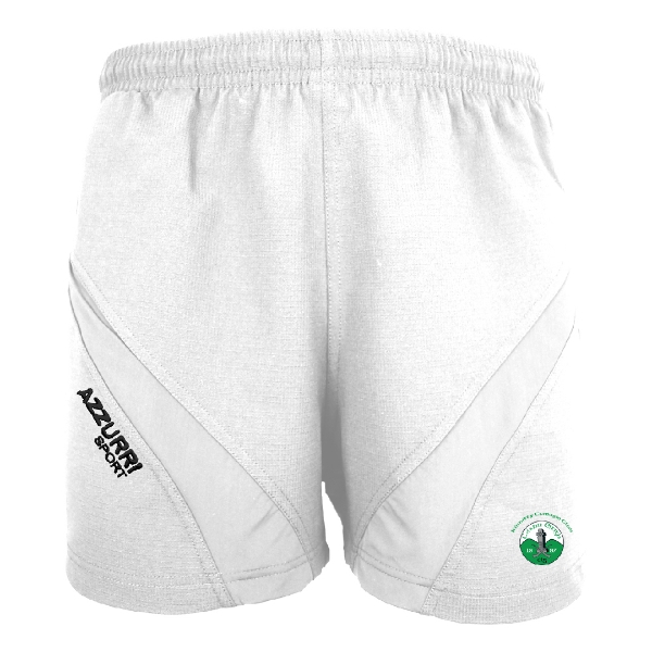 Picture of Kinnitty Camogie Club Gym Shorts White-White