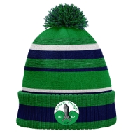 Picture of Kinnitty Camogie Club Bobble Hat Emerald Melange-Navy-White