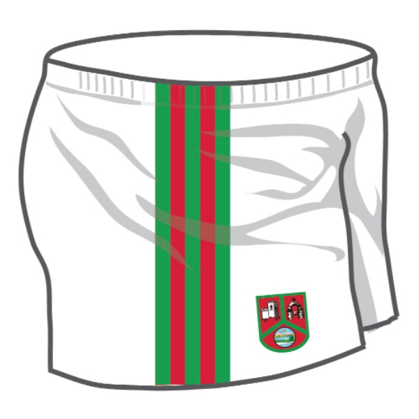 Picture of stock st annes shorts White-Emerald-Red