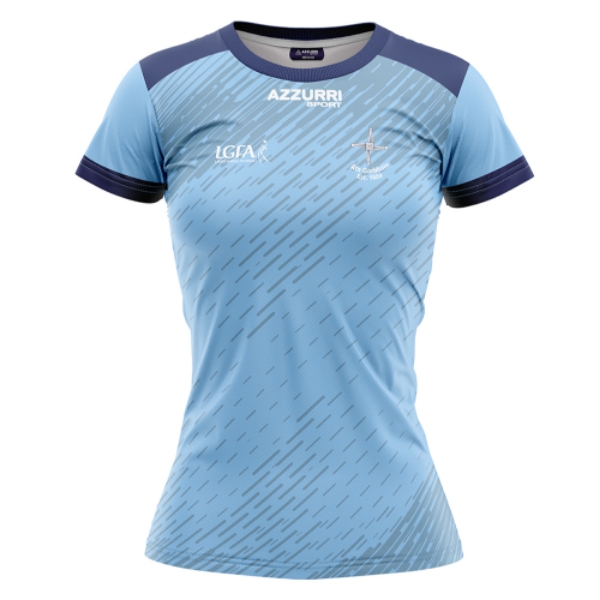 Picture of Athgarvan Girls Training Jersey Sky-navy-white