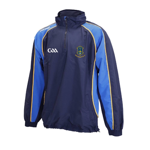 Picture of Portlaw GAA TSuit Top-1-4 Zip - ADULTS Navy-Royal-Gold
