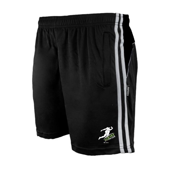 Picture of Aghada Running Club Brooklyn Leisure Shorts Black-Black-White