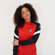 Picture of Na Fianna Hurling Club Kids Apex Half Zip Red Melange-Black-White