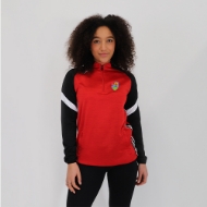 Picture of Na Fianna Hurling Club Kids Apex Half Zip Red Melange-Black-White