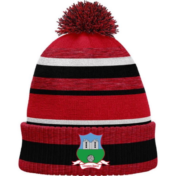 Picture of Glinsk GAA Bobble Hat Red Melange-Black-White