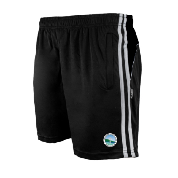 Picture of Holy Cross FC Kids Brooklyn Leisure Shorts Black-Black-White