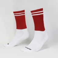 Picture of R-W Adult Half Sock Midi Red White