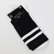 Picture of B-W Youth Half Sock Midi Black White