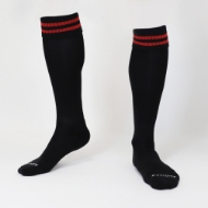 Picture of B-R Youth Full Sock Black Red
