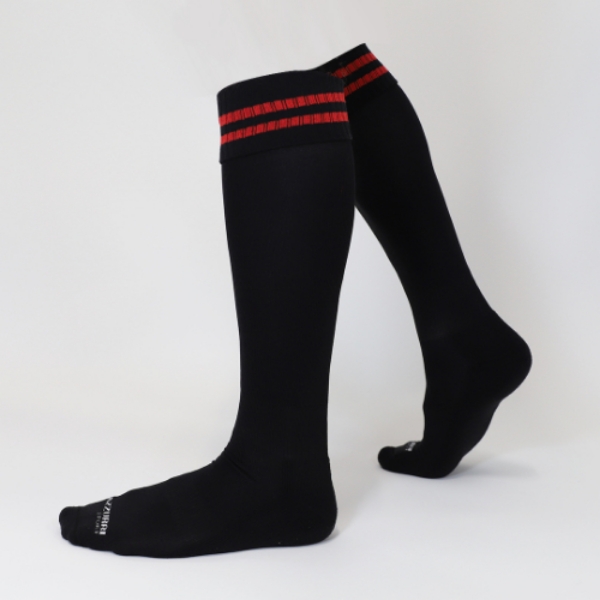 Picture of Caim United Full Socks Black-Red