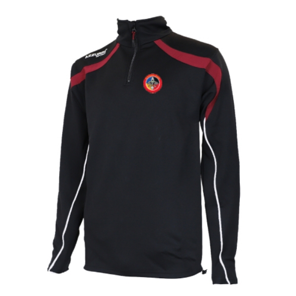 Picture of St.Fintans Gaels Leisure Top Black-Maroon-White