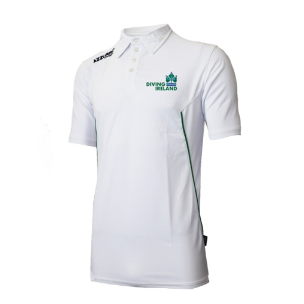 Picture of Diving Ireland Polo Top White-Emerald